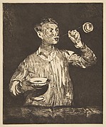 Boy with Soap Bubbles (L'Enfant aux Bulles de Savon)