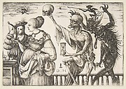 Woman and Attendant Surprised by Death