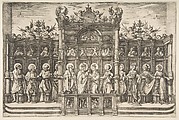 Large Choirstall with Christ Blessing the Virgin