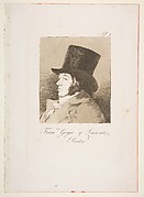 Francisco Goya y Lucientes, Painter (Pintor), from The Caprices (Los Caprichos), plate 1