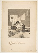 Yes, He Broke the Pot (Si quebró el cantaro), from The Caprices (Los Caprichos), plate 25