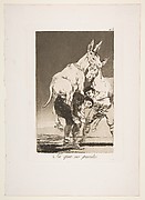 Thou Who Canst Not (Tu que no puedes), from The Caprices (Los Caprichos), plate 42