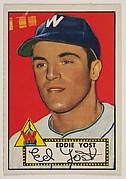 Eddie Yost, from the 1952 Topps Issue
