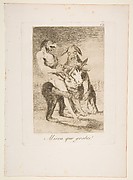 Look how solemn they are! (Miren que grabes!), from The Caprices (Los Caprichos), plate 63