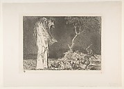 Soldiers Frightened by a Phantom, from the series, Disparates(Follies), or Proverbios, plate 2