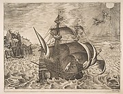 Armed Three-master with Daedalus and Icarus in the Sky, from series of Ships