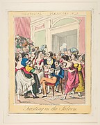 Theatrical Pleasures, Plate 5: Feasting in the Saloon