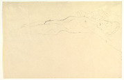 Reclining Nude with Outstretched Left Arm