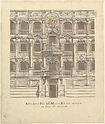 Views of a Theater (Bayreuth): Interior Elevation of the Theater Showing Royal Box