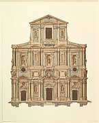 Drawing for Buontalenti's Model for the Facade of S. Maria del Fiore of Florence