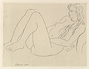 Nude with a Necklace and Long Hair