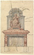 Design for a Chimneypiece with a Personification of Virtue