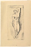 Female nude, standing