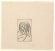 Female Head, Draped (Draped Woman's Head)
