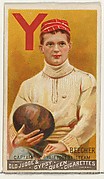 Edwin Beecher, Captain, Yale University Football Team, from the Goodwin Champion series for Old Judge and Gypsy Queen Cigarettes