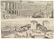 The Aqueduct at Segovia and The Castle of Madrid