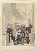 Visitors to the Salon Exhibition, Admiring the Ceiling (Les Amateurs de plafonds au Salon)