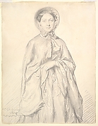 Portrait of a Young Woman Wearing a Cloak and Bonnet