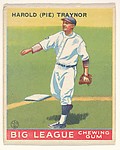 Harold (Pie) Traynor, Pittsburgh Pirates, from the Big League Chewing Gum series (R319) for the Goudey Gum Company
