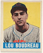 Lou Boudreau, Cleveland Indians, from the All-Star Baseball series (R401-1), issued by Leaf Gum Company