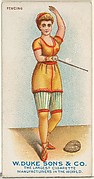 Fencing, from the Gymnastic Exercises series (N77) for Duke brand cigarettes