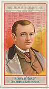 Henry W. Grady, The Atlanta Constitution, from the American Editors series (N1) for Allen & Ginter Cigarettes Brands