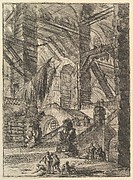 The Staircase with Trophies, from Carceri d'invenzione (Imaginary Prisons)
