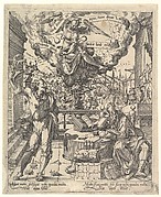 An Allegory of a Rich Man and a Poor Man (Der Lustige Arme und der Traurige Reiche)