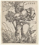 Bending Soldier Leaning against a Tree