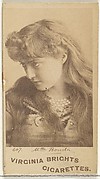 Card 607, Mlle. Bonita, from the Actors and Actresses series (N45, Type 1) for Virginia Brights Cigarettes