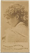 Card 472, Agnes Booth, from the Actors and Actresses series (N45, Type 1) for Virginia Brights Cigarettes