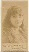 Card 467, Estelle Clayton, from the Actors and Actresses series (N45, Type 1) for Virginia Brights Cigarettes