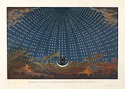 Design for The Magic Flute:  The Hall of Stars in the Palace of the Queen of the Night, Act 1, Scene 6
