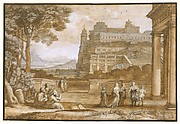 Queen Esther Approaching the Palace of Ahasuerus