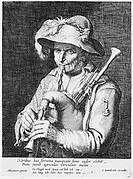 Man Playing Bagpipe