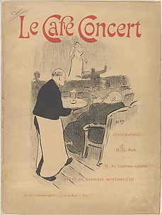 Cover and Title of the portfolio: Le Café Concert ; Lithographies de H.-G Ibels et de H. de Toulouse-Lautrec; Texte de Georges Montorgueil