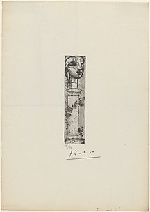 Sculptured Bust on a Pedestal