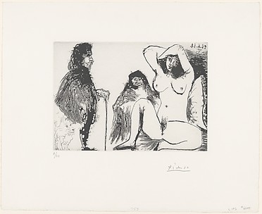 Visitor and his Dog at the Home of a Young Woman and Célestine, from 347 Suite