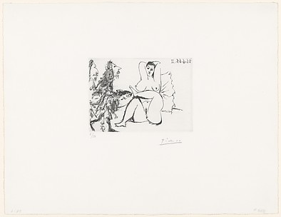 Three Musketeers Greet a Woman in Bed, from 347 Suite