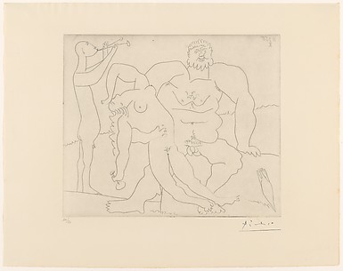 Bacchanal with a Flute Player