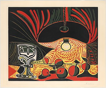 Still Life with a Glass by Lamplight