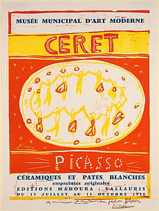 Picasso Ceramics and White Pottery Exhibition, Céret 1958