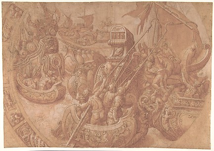 The Sea Battle in the Gulf of Morbihan.