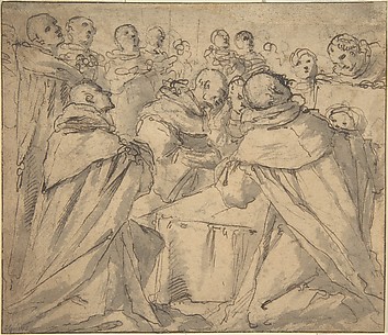 Deathbed Scene with Monks