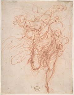 Angel (Recto); Fragmentary Sketches of Same Subject (Verso)
