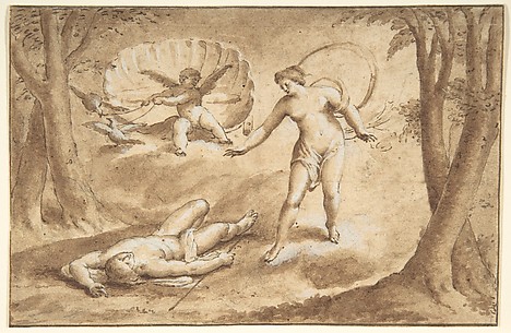 Venus Discovering the Death of Adonis