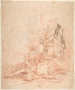 Venus and the Dead Adonis (recto); Sketches of Venus and the Dead Adonis; several sketches of kneeling and standing figures (verso)