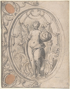 Design for an Ornamental Panel with the Figure of Astronomy
