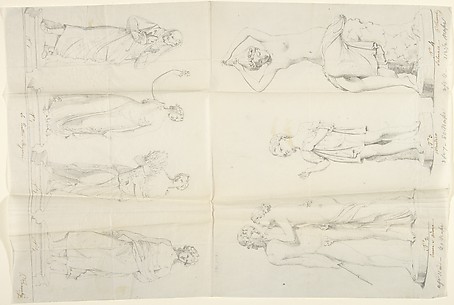 Sketches of Seven Statues: 