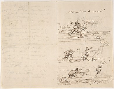 Illustrated letter to M. Roland